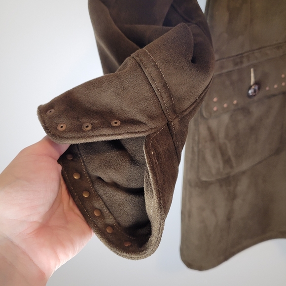 Vintage Vegan Long Coat (Medium) - Picture 7 of 9